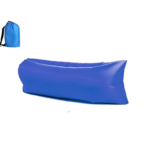 Hixingo Aufblasbares Sofa Wasserdichtes Strandliege Tragbares Luftsofa Outdoor Sofa Mit Tragetasche Reißfest Camping Sofa für Camping, Strand, Outdoor, Reisen (180 * 88 * 63 cm,Dunkelblau) von Hixingo