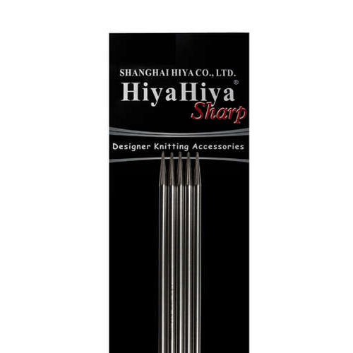 Hiya Hiya Double Point 6-inch (15cm) Sharp Steel Knitting Needles (Set of 5); Size US 2 (2.75mm) HISSTDP6-2 by HiyaHiya von HiyaHiya