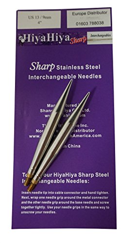 HiyaHiya 4 Zoll x 9 mm, scharfe Spitze, aus Edelstahl von HiyaHiya