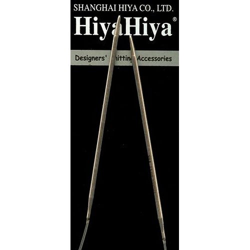 HiyaHiya Rundstricknadeln, 61 cm, Stahl, Größe US 000–000 (0,7 mm) HISTCIR24–6–0 von HiyaHiya