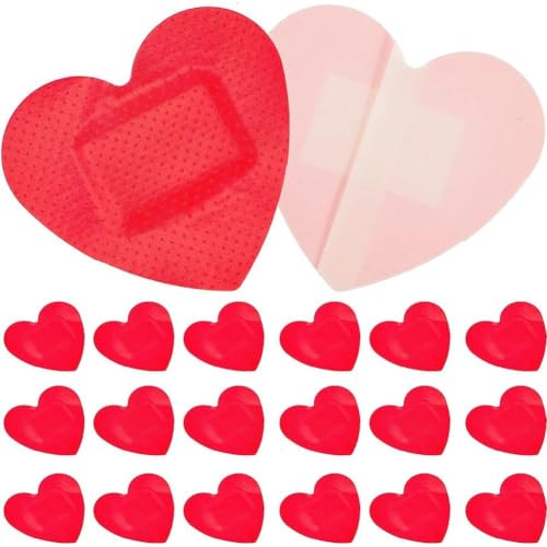 HiyyFloy 20pcs Bandagen Herzförmige Atmungsaktive Pflaster Erste-Hilfe-Streifen Bandagen Klebepflaster Für Sanfte Und Schmerzfreie Entfernung Heftpflaster Pflege Kind von HiyyFloy