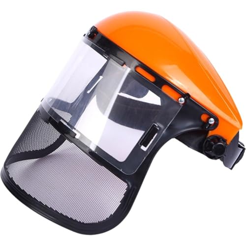 HiyyFloy Garten-rasentrimmer-Helm, Kopf Montierte Sicherheits-PVC-schutzmaske, Vollgesichts-mesh-schutzmaske Für Den Schutz Von Freischneidern in Der Forstwirtschaft von HiyyFloy