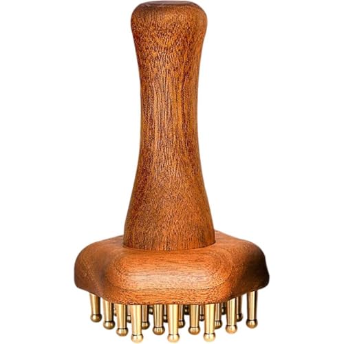 HiyyFloy Holzmassagegerät, Meridian-massagegerät Aus Messing, Handmassagegerät Zur Körperentspannung Und Stresslinderung, Für Kopf, Beine, Arme, Nacken, Chinesisches Gua Sha-Werkzeug HiyyFloy Holzmassagegerät, Meridian-massagegerät Aus Messing, Handmassagegerät Zur Körperentspannung Und Stresslinderung, Für Kopf, Beine, Arme, Nacken, Chinesisches Gua Sha-Werkzeug von HiyyFloy