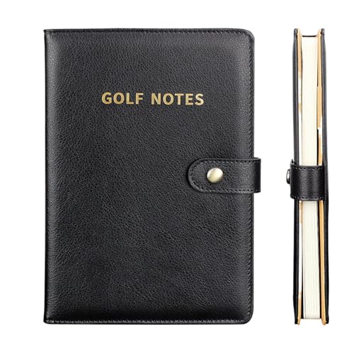 Hjatirace Golf Course Scorebook, Golf Score Journal, Putting Green Log, Helps Identify Patterns, Encourages Personal Goal Setting, Black, For Tournaments, Tracking von Hjatirace