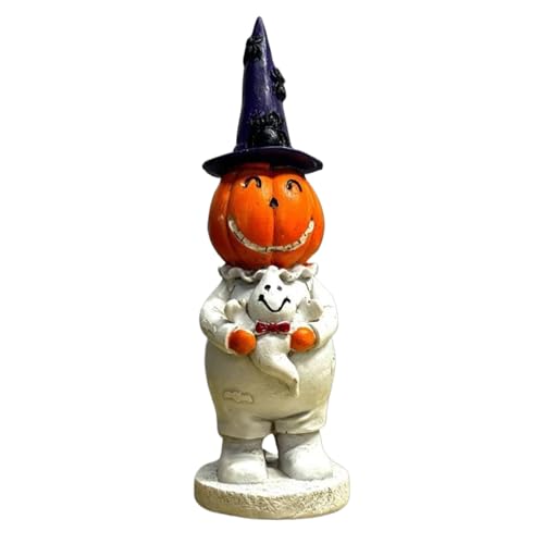 Hjatirace Halloween Kürbis Figuren | Lächelnde Kürbis Statue Zentrumstück | Festdeko Geschenke Deko Für Feste Wohnzimmer Gruselhäuser Hjatirace Halloween Kürbis Figuren | Lächelnde Kürbis Statue Zentrumstück | Festdeko Geschenke Deko Für Feste Wohnzimmer Gruselhäuser von Hjatirace