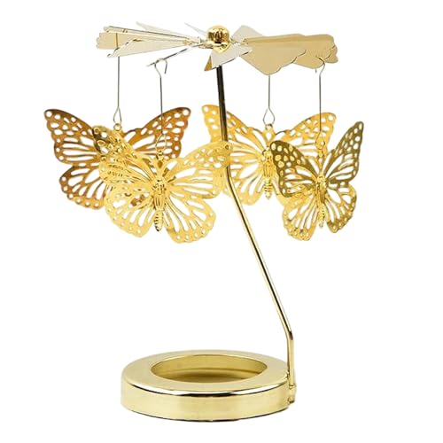 Hjatirace Rotierendes Kerzenkarussell | Weihnachts-Duft, Votivkerze, - , Spinner, Heimdekoration für Innenräume, Esszimmer, Meditation, Schlafzimmer, Party, Valentinstag, Festival von Hjatirace
