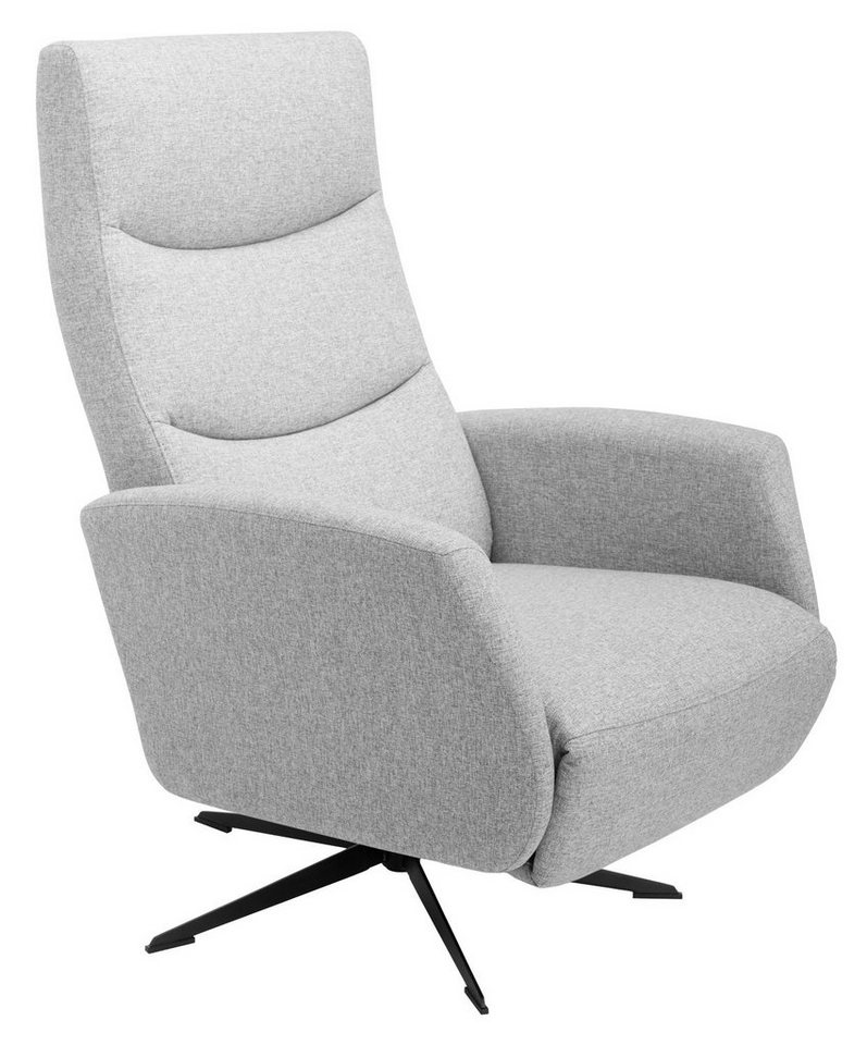 Hjort Knudsen Relaxsessel MAJOR, Hellgrau, Webstoff, Beinablage manuell verstellbar von Hjort Knudsen