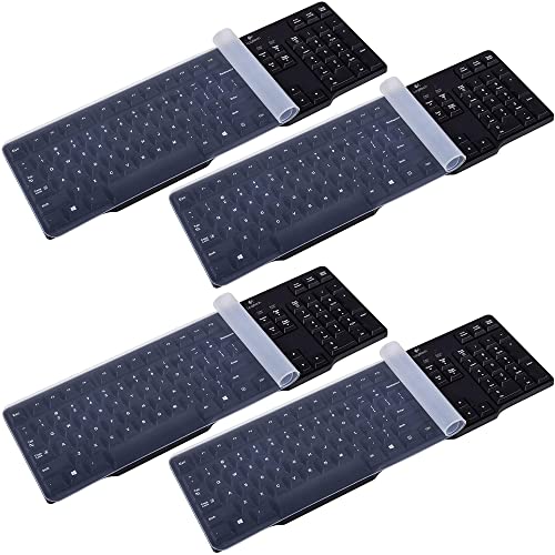 4 Stück transparente Tastaturabdeckung, für Computer, Tastaturschutz, Tastaturschutz, zum Schutz der PC-Tastatur 4 Stück transparente Tastaturabdeckung, für Computer, Tastaturschutz, Tastaturschutz, zum Schutz der PC-Tastatur von HAOBIN
