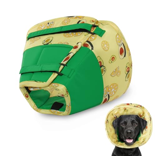 Hjumarayan Halskrause Hund - Weiche Leckschutz Hund Verstellbares Hundekragen Leckschutz Wasserdicht Schutzkragen Hund, Verhinderung von Verletzungen oder Wunden Leckt oder Kratzt (Grün S) von Hjumarayan