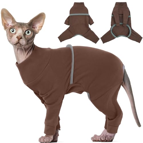 Hjyokuso Katzenpullover, Weicher Und Atmungsaktiver Pulli Mit Vier Beinen, Katzenbekleidung Für Sphynx, Cornish Rex, Devon Rex, Peterbald von Hjyokuso