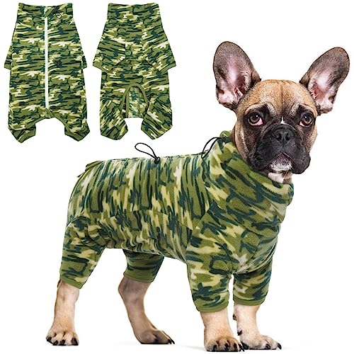 Hjyokuso Hundemantel Winter, Hundejacke, Weicher Fleece Hundepullover FüR Kleine MittelgroßE Grosse Hunde, Winddichte Haustierkleidung Outfit Mit ReißVerschluss, Chihuahua Kleidung (XXS-3Xl) von Hjyokuso