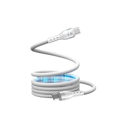 Hkfgdjdl 100 W magnetisches Typ-C-Schnellladekabel, geflochtenes USB-C-Ladekabel, Datenkabel, metallbeschichtete Stecker, Metallkerne, Draht Hkfgdjdl 100 W magnetisches Typ-C-Schnellladekabel, geflochtenes USB-C-Ladekabel, Datenkabel, metallbeschichtete Stecker, Metallkerne, Draht von Hkfgdjdl