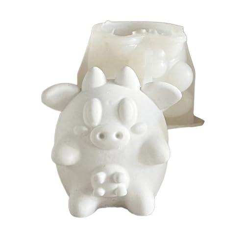 Hkfgdjdl 3D-Cartoon-Tier-Silikonform, Hirschformen, Epoxidharz, Gipsformen, Ornament-Backformen für Kerzenherstellung von Hkfgdjdl