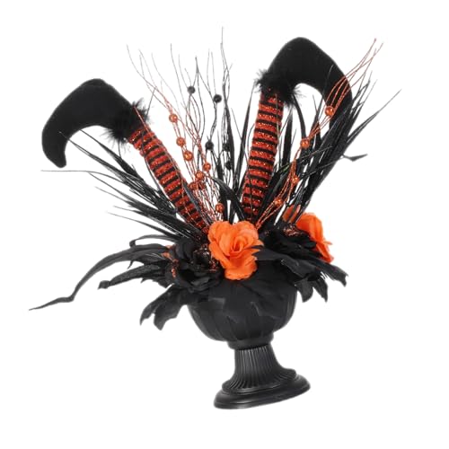 Hkfgdjdl Blumentopf mit langem Bein und Hexe, kunstvolle Blumenvase für Halloween-Partys, Festivals, Heimtischdekorationen Hkfgdjdl Blumentopf mit langem Bein und Hexe, kunstvolle Blumenvase für Halloween-Partys, Festivals, Heimtischdekorationen von Hkfgdjdl