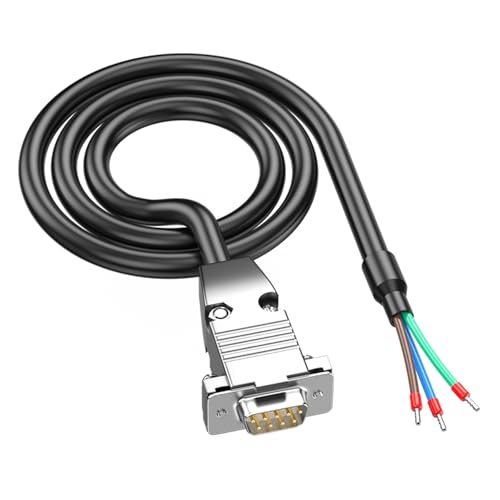 Hkfgdjdl DB9port RS485 Serials Kommunikationskabel, Metallgehäuse, abgeschirmt, schnelle Datenübertragung für industrielle Geräte von Hkfgdjdl