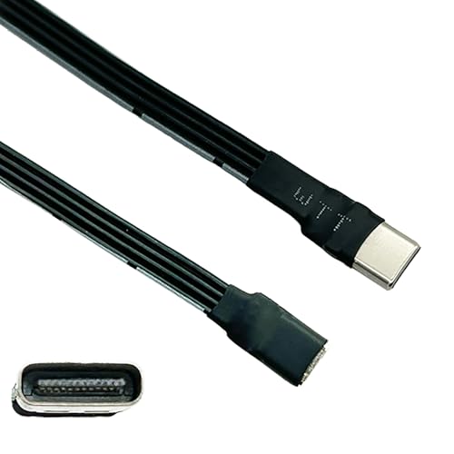 Hkfgdjdl Flaches USB C Ladekabel Typ C Stecker auf Buchse 18W Ladeverlängerungskabel 480Mbps Hochgeschwindigkeitsübertragungsadapter Hkfgdjdl Flaches USB C Ladekabel Typ C Stecker auf Buchse 18W Ladeverlängerungskabel 480Mbps Hochgeschwindigkeitsübertragungsadapter von Hkfgdjdl