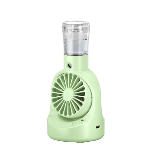 Hkfgdjdl Handventilator, leichter Handventilator, wiederaufladbarer Ventilator, Wasserventilator, Nebel-Luftbefeuchter, Schreibtischventilator für Schreibtisch von Hkfgdjdl