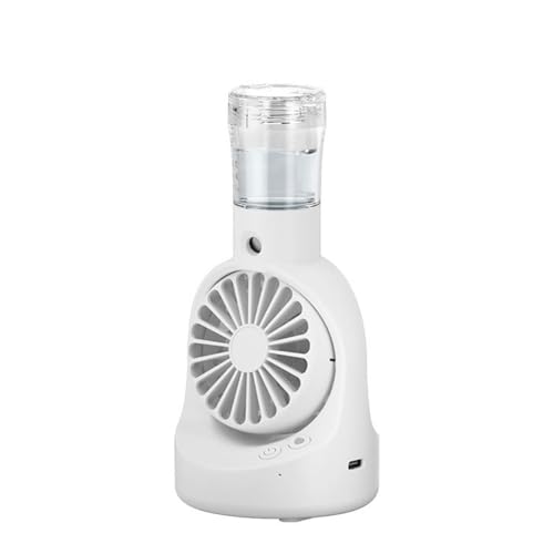 Hkfgdjdl Handventilator, leichter Handventilator, wiederaufladbarer Ventilator, Wasserventilator, Nebel-Luftbefeuchter, Schreibtischventilator für Schreibtisch von Hkfgdjdl