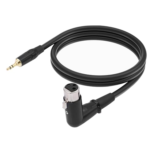 Hkfgdjdl Mikrofonkabel, professionelles Kabel, 3,5 mm gerader Kopf auf 3-polige, rechtwinklige Stecker, Draht für Studio und Live Hkfgdjdl Mikrofonkabel, professionelles Kabel, 3,5 mm gerader Kopf auf 3-polige, rechtwinklige Stecker, Draht für Studio und Live von Hkfgdjdl