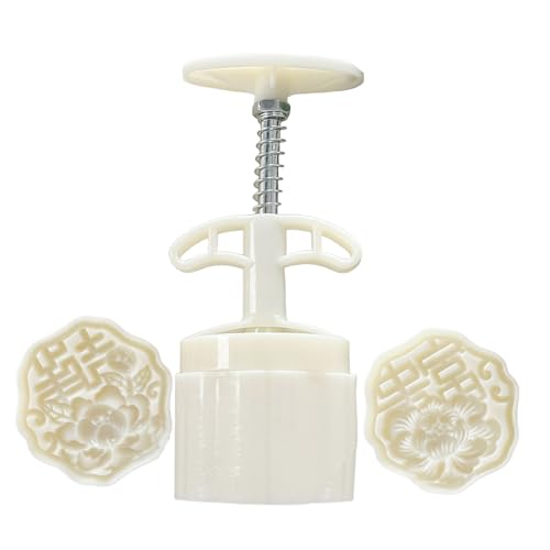 Hkfgdjdl Mooncake-Stempel, elegante Charm-Formen, praktische Handpressformen, schöne Leckerei-Formen mit 2 Stempeln Hkfgdjdl Mooncake-Stempel, elegante Charm-Formen, praktische Handpressformen, schöne Leckerei-Formen mit 2 Stempeln von Hkfgdjdl