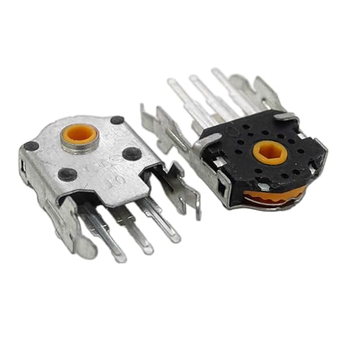 Hkfgdjdl Original Maus-Encoder, Rad-Decoder, Mausschalter für G102 G304 Maus (Silber/Gold/Grün), 10 mm von Hkfgdjdl