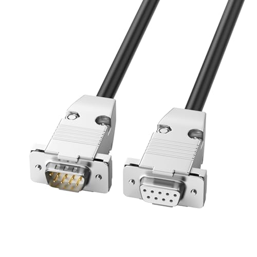 Hkfgdjdl Schnelle Geschwindigkeit, 9-poliges RS232-Kabel, männlich, weiblich, Datenkabel für Drucker/Scanner, 28 AWG, Verlängerungsadapterleitung Hkfgdjdl Schnelle Geschwindigkeit, 9-poliges RS232-Kabel, männlich, weiblich, Datenkabel für Drucker/Scanner, 28 AWG, Verlängerungsadapterleitung von Hkfgdjdl
