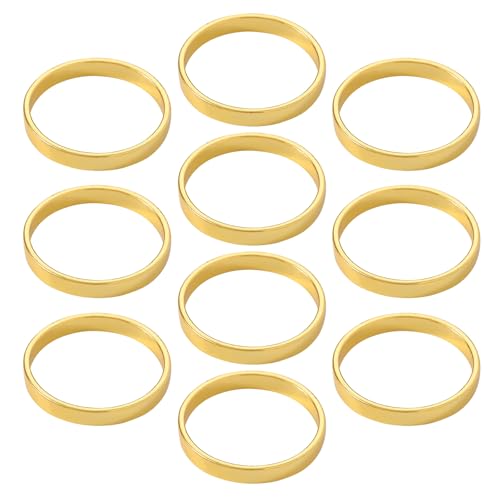 Hkfgdjdl Set mit 10 eleganten Tisch-Serviettenringen aus Legierung für Hochzeit und Bankett von Hkfgdjdl
