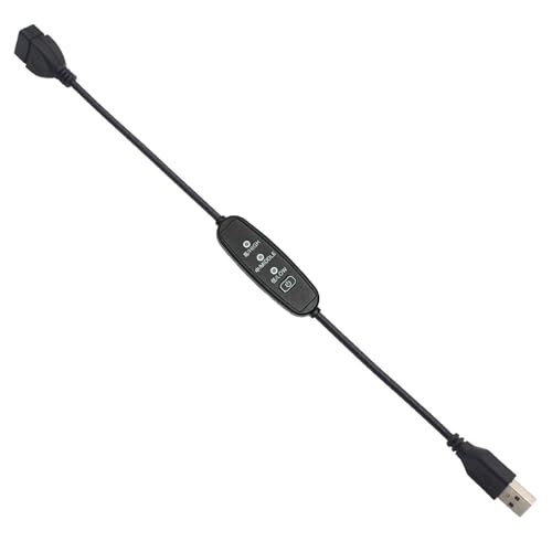 Hkfgdjdl Stromkabel, USB-Kabel mit Schaltern, Kabelverlängerung, Kippschalter für USB-Lampe, Netzteil, Netzteil, LED-Dimmschalter von Hkfgdjdl