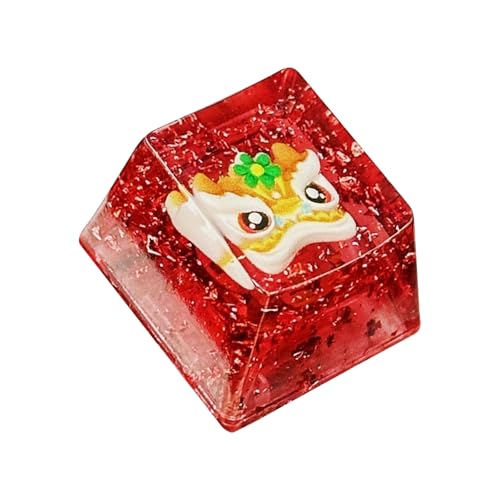 Hkfgdjdl Tastenkappen, handgefertigt, chinesischer Stil, Kunstharz-Tastenkappe für mechanische MX-Tastaturen, OEM-Höhe, anpassbare Tastenkappen mit Hintergrundbeleuchtung von Hkfgdjdl