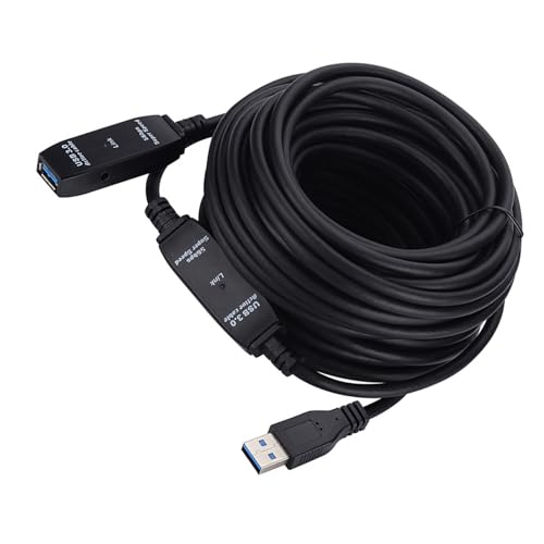 Hkfgdjdl USB-3.0-Verlängerungskabel, Hochgeschwindigkeits-Datenübertragung, Repeater, USB-Stecker auf Buchse, Anschlüsse für Drucker, Scanner, PC, Peripherie von Hkfgdjdl