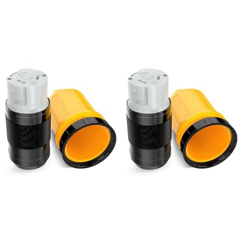 Hklshyd 2X 50-A-RV-Netzkabel-Twist-Lock-Stecker mit Kofferraum-Verriegelungsabdeckung, 125/250-V-Buchse, Verriegelbarer Shore-Ersatzeinlass Hklshyd 2X 50-A-RV-Netzkabel-Twist-Lock-Stecker mit Kofferraum-Verriegelungsabdeckung, 125/250-V-Buchse, Verriegelbarer Shore-Ersatzeinlass von Hklshyd