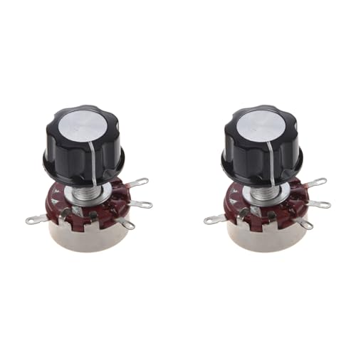 Hklshyd 2X 6mm Welle Dia 470K 2W Toepfe Potentiometer W Knob von Hklshyd