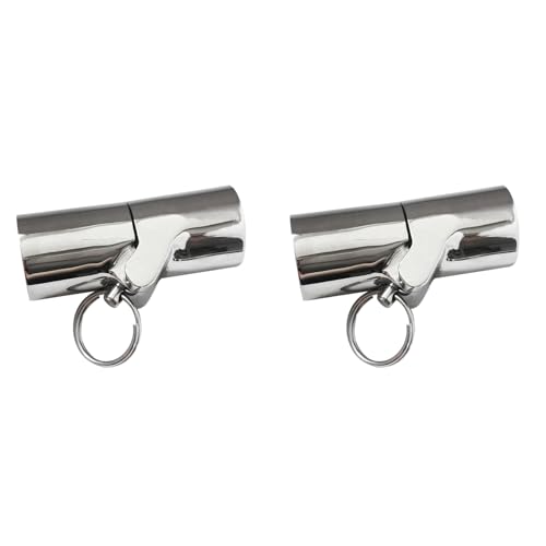 Hklshyd 2X Halterung für Bootshandlauf - Rohrverbinder für Boote, Klappbarer Schwenkkupplungs-Rohrverbindungsverbinder für 7/8 (22 Mm) von Hklshyd