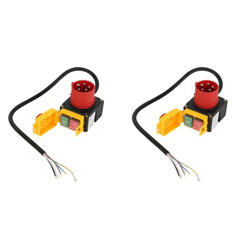 Hklshyd 2X KOA7 Geräteschalter Maschinenschalter 380/400V 3 Phasen mit Kabel und Phasenwender Inkl. Kombinierter Not-Aus-Klappe Hklshyd 2X KOA7 Geräteschalter Maschinenschalter 380/400V 3 Phasen mit Kabel und Phasenwender Inkl. Kombinierter Not-Aus-Klappe von Hklshyd
