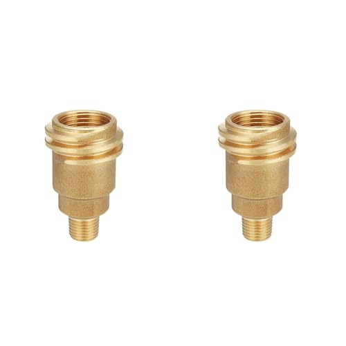 Hklshyd 2X QCC1 Mutter Propangas-Schlauchadapter mit 1/4-Außengewinde Propan-Schnellkupplungsanschlüsse Propan-Adapter Hklshyd 2X QCC1 Mutter Propangas-Schlauchadapter mit 1/4-Außengewinde Propan-Schnellkupplungsanschlüsse Propan-Adapter von Hklshyd