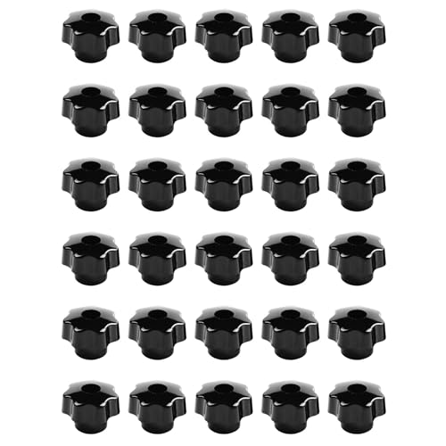 Hklshyd 30 StüCk Schwarze SterngriffknöPfe, Innengewindedurchmesser 8 Mm, Kopfdurchmesser 40 mm Hklshyd 30 StüCk Schwarze SterngriffknöPfe, Innengewindedurchmesser 8 Mm, Kopfdurchmesser 40 mm von Hklshyd