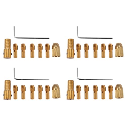 Hklshyd 32 Stücke 0,5-3Mm Kleine Elektrische Bohrer Spannzange Mini Twist Chuck Tool Kit von Hklshyd