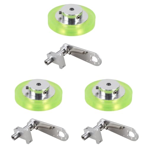 Hklshyd 3Satz 200-Mm-Aluminium-Polyurethan-Industrie-Encoderrad-Messrad mit 20-Mm-Aluminium-Encoder-Montagehalterung Hklshyd 3Satz 200-Mm-Aluminium-Polyurethan-Industrie-Encoderrad-Messrad mit 20-Mm-Aluminium-Encoder-Montagehalterung von Hklshyd