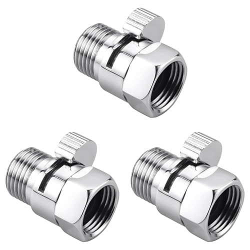 Hklshyd 3X Duschkopf-Absperrventil, Duschdurchflussregelventil, G1/2-Durchflussdruckregler für Handbrause, Bidet-SprüHgeräT von Hklshyd