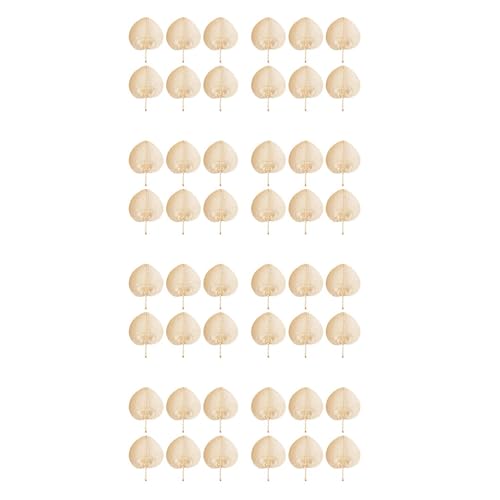 Hklshyd 48X NatüRlicher Handgefertigter StrohfäCher, Handgewebtes Palmblatt, Handgewebt, SommerküHlung, MüCkenschutz, HandfäCher, Bauernhausdekoration von Hklshyd