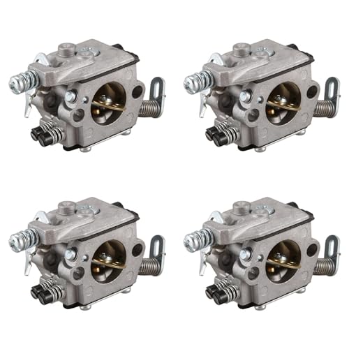 Hklshyd 4X Kohlenstoff Vergaser Fuer 025 023 021 MS250 MS230 Kettensaege Silber von Hklshyd