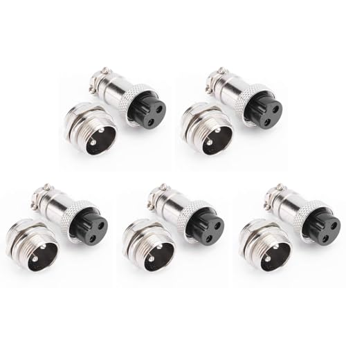 Hklshyd 5X GX16 Aviation Verbinder 2-Poliger 400-V Schrauben Typ Stecker und Buchse Stecker Kabel Anschluss Aviation Stecker Sockel Verbinder Hklshyd 5X GX16 Aviation Verbinder 2-Poliger 400-V Schrauben Typ Stecker und Buchse Stecker Kabel Anschluss Aviation Stecker Sockel Verbinder von Hklshyd