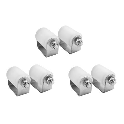 Hklshyd 6 Stück FüHrung Rolle 3 Hartes Nylon FüHrung Rolle Schwer Lastung Lagerung Seiten Rolle von Hklshyd