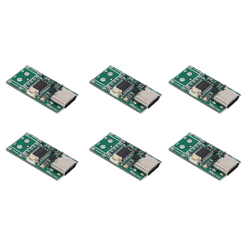 Hklshyd 6X USB-C PD2.0/3.0 zu DC Strom Versorgungs Lock Schnell Ladung Trigger Poll Umfragen Detektor Tester (ZY12PDN) von Hklshyd