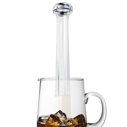 Hlagmix Cocktail-Stößel – 24 cm stilvoller Cocktail-Eiszerkleinerer | Professionelles Bar-Werkzeug zum Zerkleinern von Obst, Mojitos und anderem Saft, mit gezacktem Boden von Hlagmix