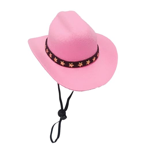 Hlagmix Cowboyhut für Hunde – kleine Haustiere Cowboy Cosplay Hut – Hund Katze Party Zubehör Cosplay Caps für den täglichen Gebrauch Karneval Urlaub Halloween Weihnachten von Hlagmix