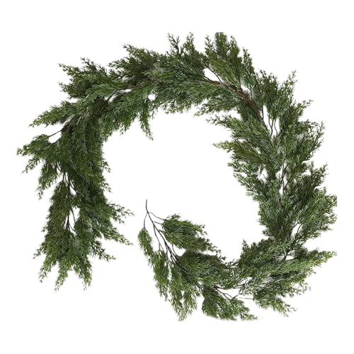 Hlagmix Kieferngirlande Naturgetreu - Kunstliche Kieferngirlande | 1.9 M Kunstlicher Indoor Tisch Kamin Winterwand Outdoor Feier Hlagmix Kieferngirlande Naturgetreu - Kunstliche Kieferngirlande | 1.9 M Kunstlicher Indoor Tisch Kamin Winterwand Outdoor Feier von Hlagmix