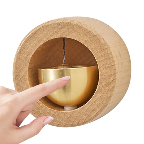 Hlagmix Magnet Türklingel - Holztürklingel Für Schlafzimmer - Bohrfreier Rustikaler Deko Gong Für Zuhause Geschäfte Ateliers Nutzung von Hlagmix
