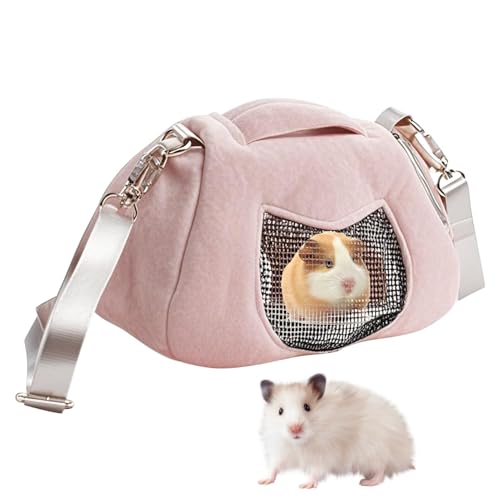 Hlagmix Meerschweinchen Tragetasche,Atmungsaktive Transporttasche Für Unterwegs | Leichte Waschbare Tragetasche Für Kleintiere Wie Kaninchen Igel Hamster Draußen Zuhause von Hlagmix