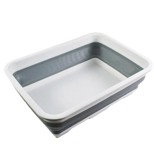 Hlagmix Pool Fußwaschbecken - Zusammenklappbare Einweichwanne Zum Füßespülen - rutschfeste Badewanne Als Schwimmbad Zubehör Für Camping Terrasse Garten Outdoor von Hlagmix